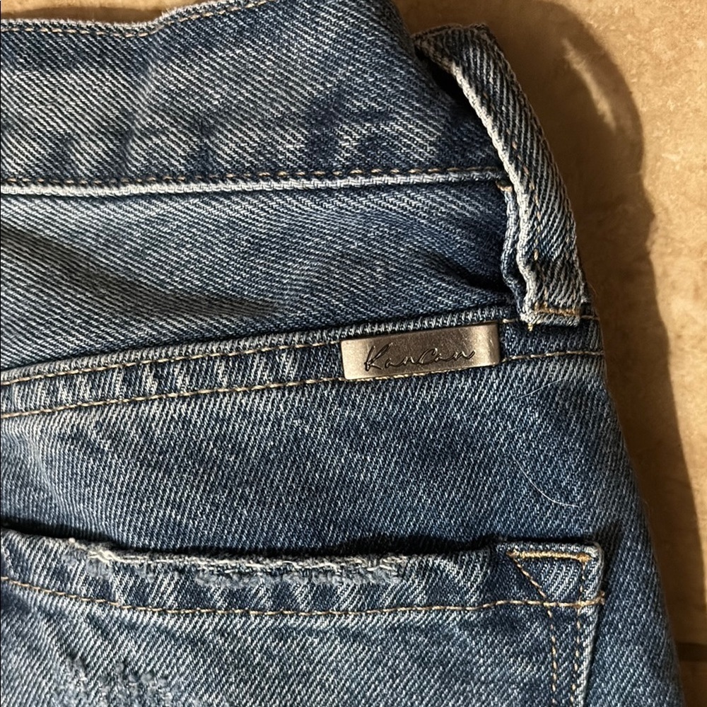 KanCan Blue Boyfriend Jeans Distressed High Waist - Picture 4 of 11